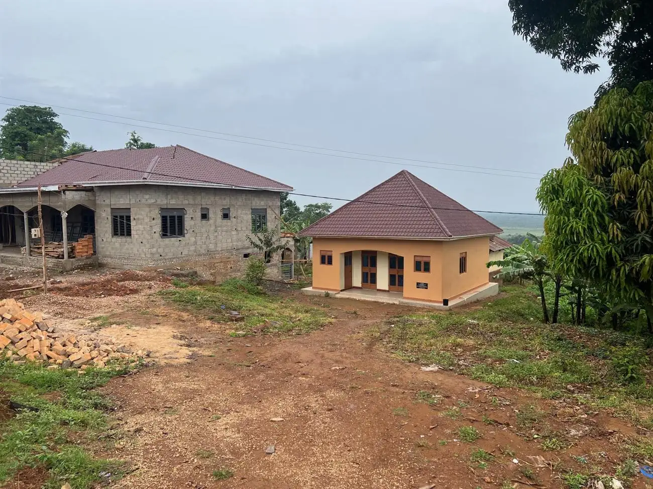 The new midwives house beside the maternity clinic at Kyebe
